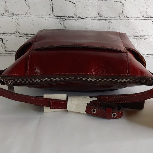 'PATRICIA NASH' 'AVELEY' CARRY-ALL ETCHED LEATHER CROSSBODY BAG - Picture 10 of 16